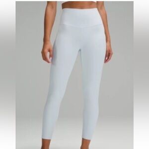 Lululemon Align Leggings  25 in lined leggings sz 10 EUC. Light blue.